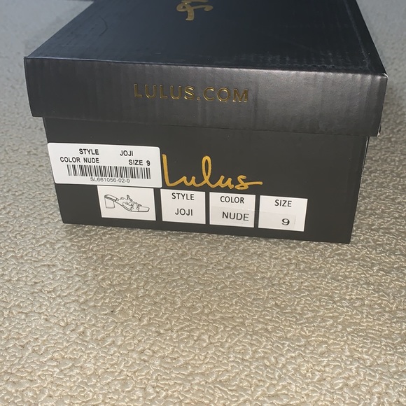 Lulus Joji Nude Transparent Crystal High Heels - Picture 12 of 12